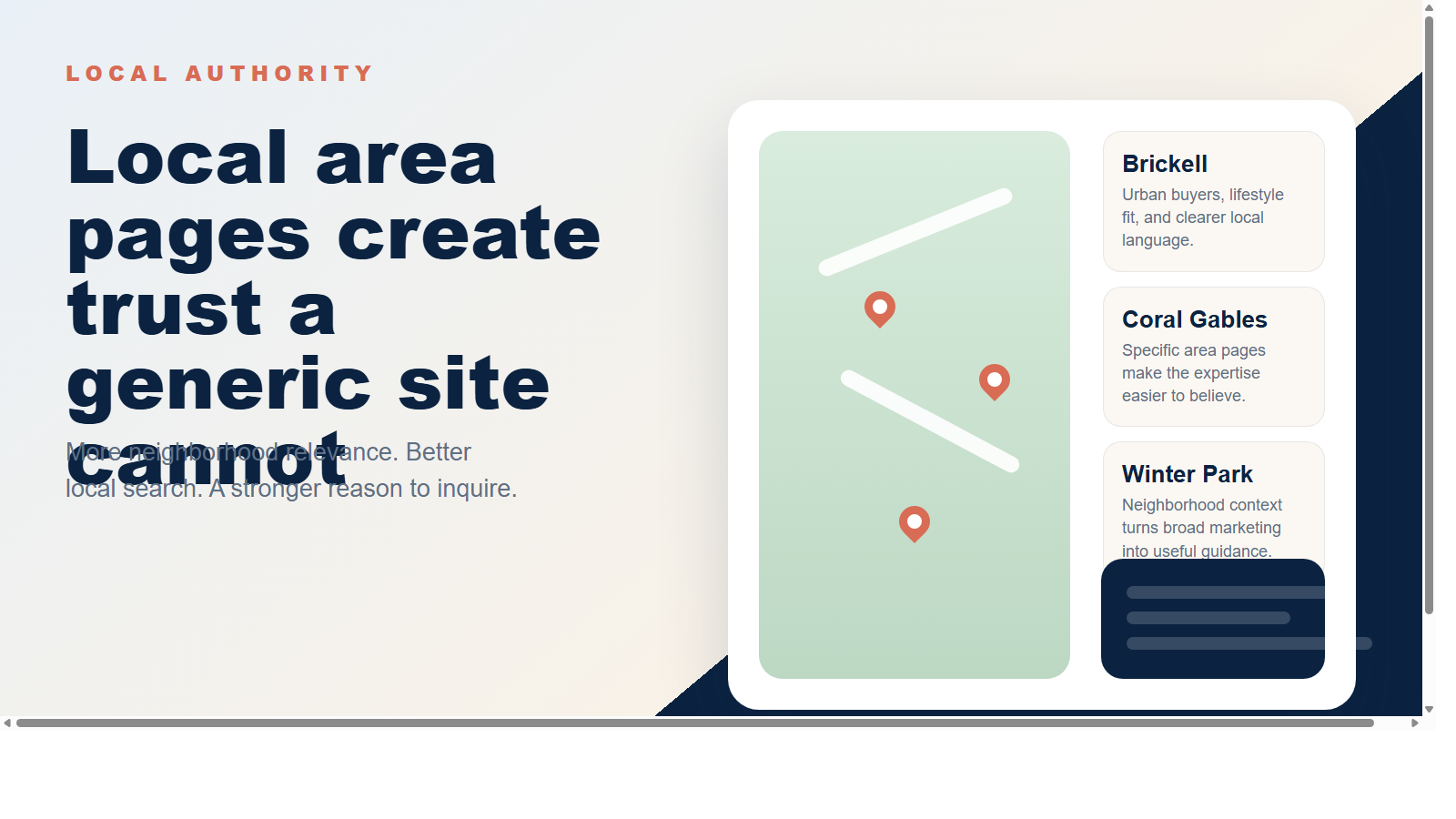 Editorial cover for a local area pages article