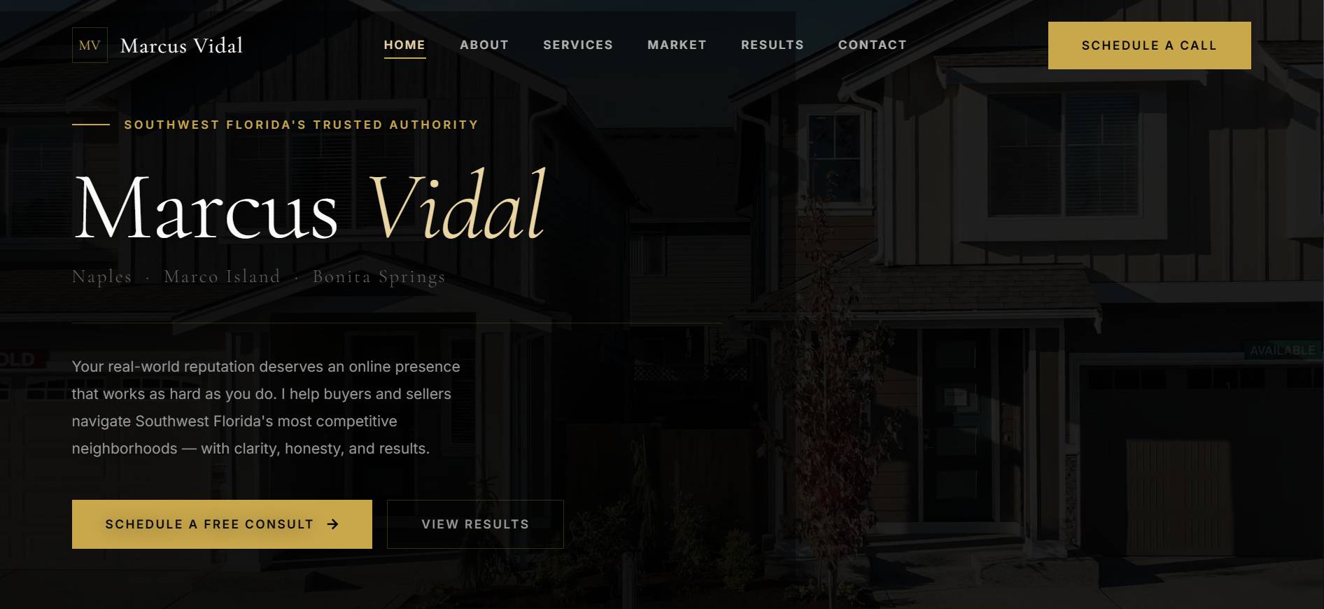 Realtor Launch Site demo screenshot